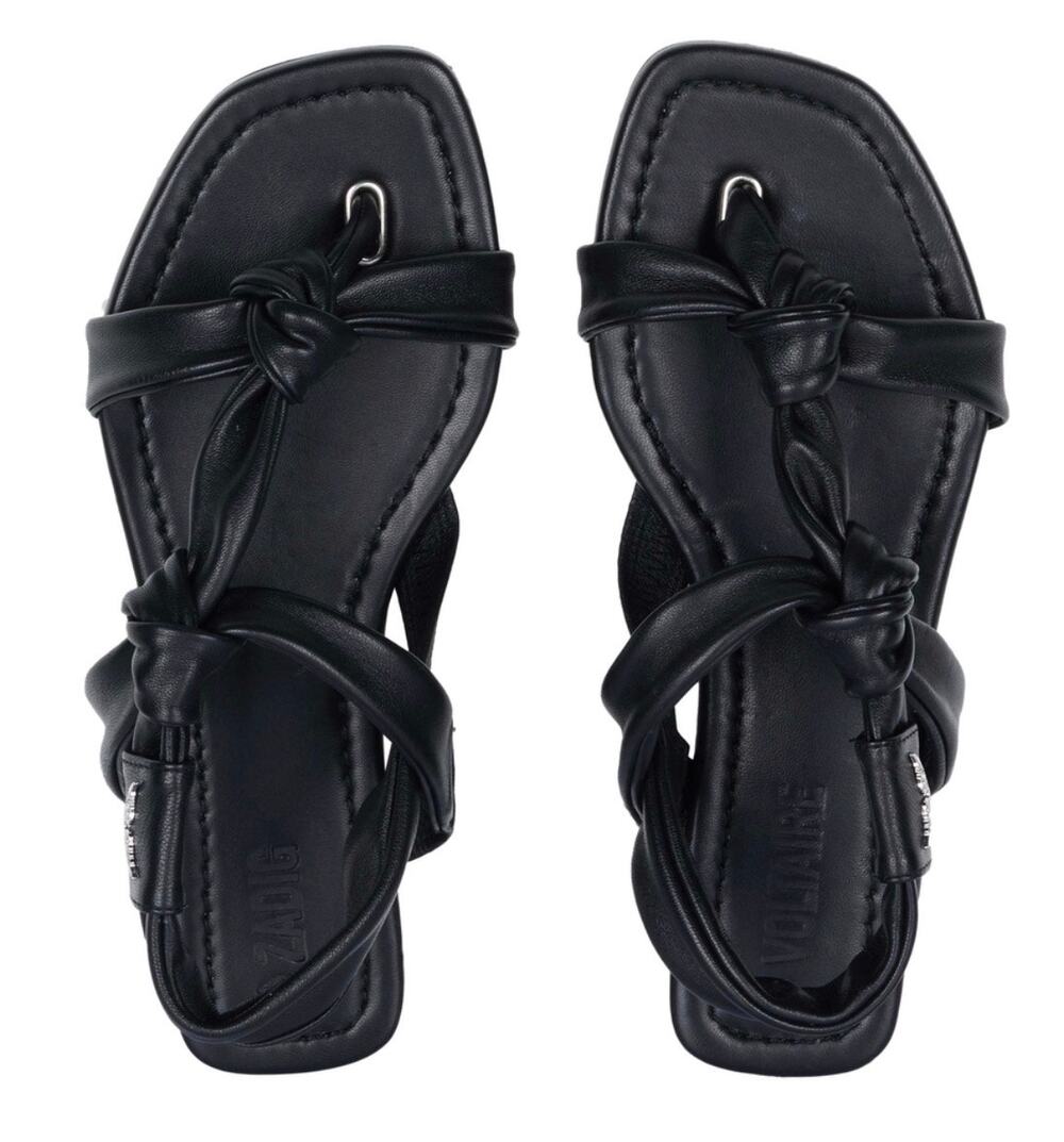 Zadig & Voltaire Forget Me Knot Sandal in Black size 41